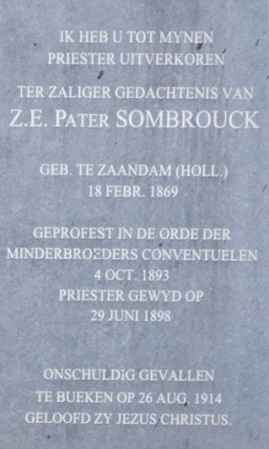 Gedenksteen Pater Sombrouck