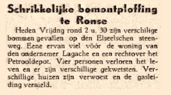 Krantenknipsel bombardement Ronse